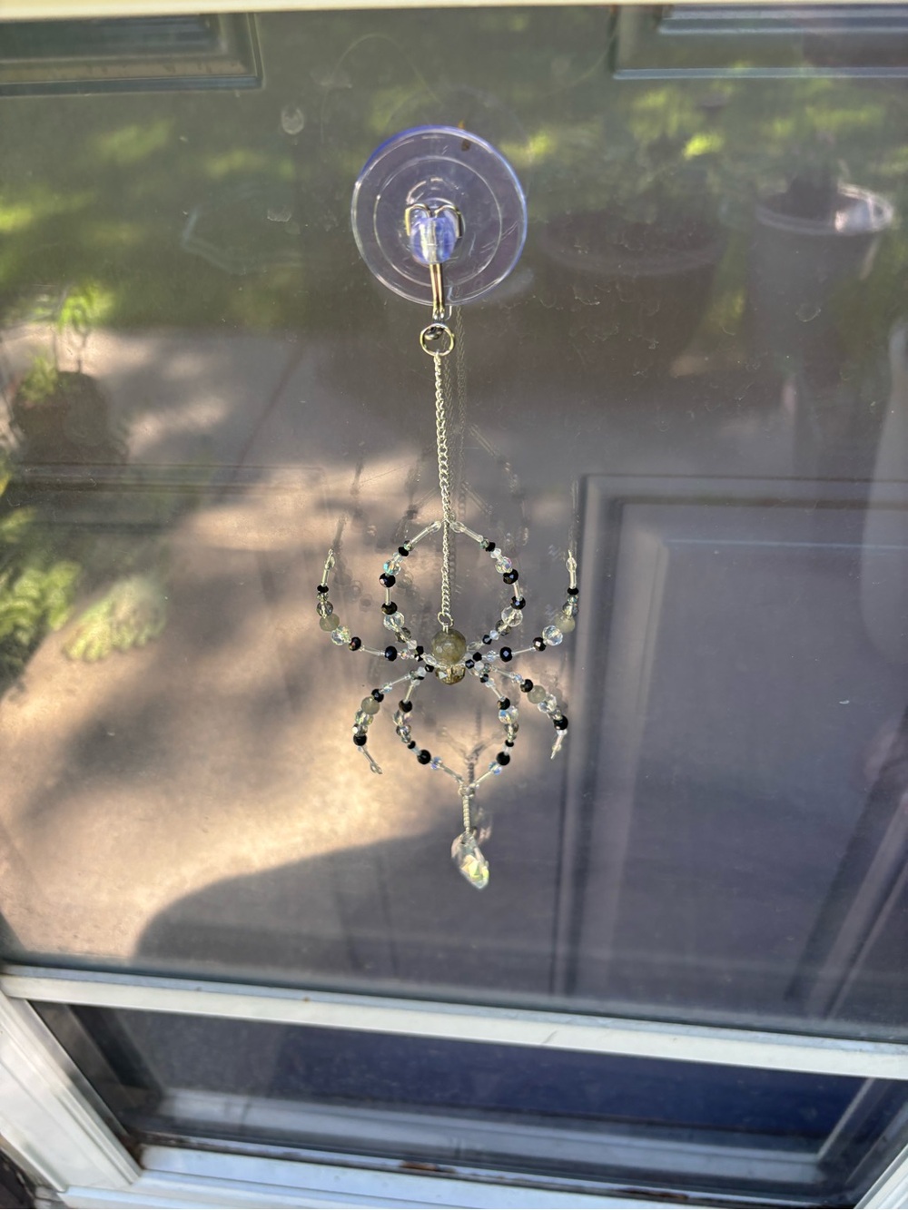 Crystal beaded spider suncatcher. - Picture 14 of 16
